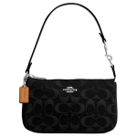 Coach Nolita 19 Monogram Mahjong kott Puuvillast ja nahast Kaenla-&otilde;lakott V&auml;ikesed naiste kotid Must CCZ48-SVBK Basic Set (Bag+Dust Bag)