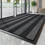 Tugevast PVC-kummist uksematt Rehvimustriga libisemiskindel mustusep&uuml;&uuml;dja Sissep&auml;&auml;sumatt Veekindel Sise- ja v&auml;lisuksematt 50x80cm hall v&auml;rv
