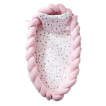Kokkupandav puuvillane kudumise eemaldatav magamisvoodi imikutele White blue pink50*90*15#0