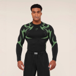 GYMSHARK Meeste Storm Seamless Pikavarrukaline Kiiresti Kuivav Kompressioons&auml;rk Spordiks ja Fitnessiks M gray