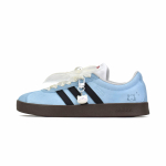 Adidas VL COURT 2.0 Slip Resistant Cushioning Abrasion Resistant Low top Skateboard Shoes Unisex Blue Black HQ1802(Team462-) 36