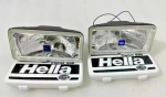 2 Hella Comet 550 Spot s&otilde;idutulede komplekt katte ja H3 55W 12V pirniga Universaalne