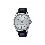 Casio Standard Series Retro Mood Lihtne Helendav Osuti Suur Tihik Nahkrihm Veekindel Kvartsmehhanism Meeste Kellad Hall MTP-V005L-7B Black Strap
