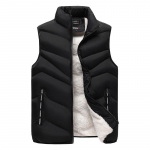 Meeste vest Lamb Velvet Plus Velvet Paks Soe V&auml;lisr&otilde;ivad Plus Velvet Suur Vest M must