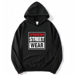 Uued naiste unisex Vision Street Wear kirjatr&uuml;kiga kapuutsiga pusa pikade varrukatega vintage s&uuml;gis-talvine vabaaja moesweater L