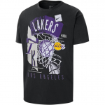 Nike Los Angeles Lakers Courtside T&auml;hekujulise Logotr&uuml;kiga &Uuml;mmarguse Kaelusega L&otilde;tv L&uuml;hikeste Varrukatega T-s&auml;rk Meeste Topid HV5643-010 M