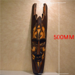 50cm K Kagu-Aasia stiilis seinale riputatav kaunistus Tai puidunikerdus Aafrika n&auml;omask Loov retro kodu baari hotelli kaunistus