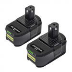 2024 2X 18V 5.0Ah Aku Asendus Ryobi 18V One+ P108 RB18L50 RB18L40 RB18L25 RB18L15 RB18L13 P108 P107 P105 P104 P103 P102 Juhtmeta T&ouml;&ouml;riistadele xd