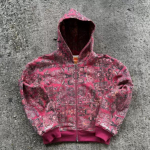 T&auml;navu Retro Spordiv&auml;ljas veega pestud lai lukuga kapuutsiga pusas&auml;rk Street Wear Y2k Punk Ameerika Paarikeste Jooksupusaga M black
