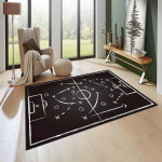 Jalgpalliv&auml;ljaku vaip Jalgpalli vaip Spordivaip M&auml;nguvaip Sporditoa vaip Vaip Hypebeast vaip Ala vaip Vaip Unikaalne vaip Kingitus talle 120x160cm gray