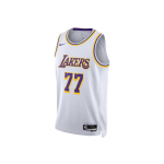 Nike &times; NBA Luka Doncic 77 Lakersi F&auml;nniv&auml;ljaanne Spordikiirekuivav Korvpallivorm Meeste vorm DN2081-107 L white