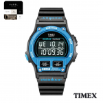 TIMEX TW5M54400 Ironman 8-ringiline Beamer Digitaalkell Must Sinine Vaikne Rihm Jaapani Autentne