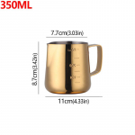 350/550 ml Espresso Coffee Pull Flower Milk Cups Tass Roostevabast terasest Pull Flower Cup Milk Craft Latte Art Kann Kann Kruusi Tass