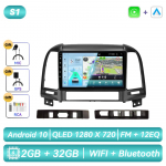 Hyundai Santa Fe 2 2006 - 2012 jaoks Android Auto Raadio Multimeedia Video M&auml;ngija Navigatsioon GPS Carplay Puuteekraan Autostereo Intelligentsed S&uuml;steemid 4CORE 2G 32G