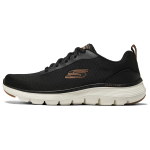 Skechers Flex Advantage 4.0 Kangast V&otilde;rk Spordijalatsid Mugavad Mitmek&uuml;lgsed Kulumiskindlad L&ouml;&ouml;gisummutavad Madalad Vabaajajalatsid Meeste tossud 232822-BKOR 39.5 black