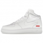 Nike x Supreme Air Force 1 Mid 'Valge' Meeste FZ8784-100 EU 45
