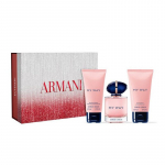 Armani parf&uuml;&uuml;mikomplekt MY WAY Eau de Parfum EDP Puidune Kolmeosaline komplekt: My Way Tualettvesi 50ml + My Way Kehalosjoon 50ml + My Way Du&scaron;igeel 50ml pruun