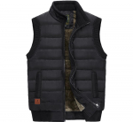 Meeste jakk Varrukateta Vest Talvine Meeste Fliisist Soe Vest Mantlid Meeste Kaelus Armee Paks Vestid Riietus 6xl M must