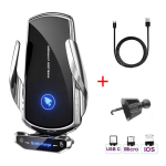 Juhtmeta laadija autotelefoni hoidiku alus 15 W kiirlaadimisjaam iPhone Xiaomi Samsung Huawei juhtmevaba autolaadija jaoks