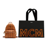 MCM Stark L&otilde;uend Nahaga Seljakott Unisex Pruun Konjak Gift Bag Set (Basic Set + Original Handbag) pruun
