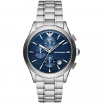 Emporio Armani AR11528 Kronograaf Sinise sihverplaadiga Meeste k&auml;ekell 42mm h&otilde;be