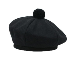 &Scaron;oti barett Tam o Shanter Tammie M&uuml;ts Ruuduline m&uuml;ts Akr&uuml;&uuml;lvill M&uuml;ts Tups one size black