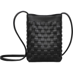 Viney naiste nahast crossbody kott, kootud telefoni&uuml;mbris, moodne vabaajakott, must gray