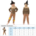 K&otilde;rvitsapea Cosplay Kost&uuml;&uuml;m Lastele - Oz'i V&otilde;lur Halloween'i Riietus Medium nagu n&auml;idatud v&auml;rv