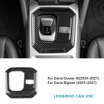 K&auml;igukangi paneeli kleebis Dacia Duster 3 2024 2025 2026 jaoks Keskpaneel Dacia Bigster 2025 2026 jaoks ABS s&uuml;sinikkiust muster AT Carbon Black