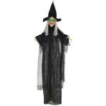 Halloweeni n&otilde;id, Halloweeni kaunistus, helifunktsioon, liikumisanduriga, LED-tuled, 130 cm x 18 cm x 183 cm 130 x 18 x 183 cm must