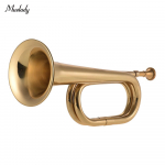 Muslady B Flat Bugle Call Trompet Brass Cavalry Horn koos huulikuga koolib&auml;ndi ratsav&auml;ele