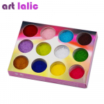 12 v&auml;rvi/komplekti sametine k&uuml;&uuml;nelakk k&uuml;&uuml;nekunsti puuderpigment flokeeriv sametne pigment k&uuml;&uuml;ntele