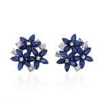 KISSWIFE Mood Rhinestone Stud K&otilde;rvar&otilde;ngad Lilled K&otilde;rvar&otilde;ngad Naiste Peoehted Kingitused sinine