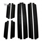 Auto eluiga kvaliteetne 8 tk universaalne auto ukse serva kaitseraua kaitse kate, vormimisliist must