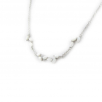 Les Tr&eacute;sors De Lily [I2594] - h&otilde;bedane kaelakee  Goddess Opal  H&otilde;bevalge (roodiumiga kaetud) - 7 mm valge