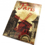 Les Tr&eacute;sors De Lily [M1350] - Magnet 'Moulin Rouge' rouge marron punane