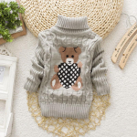 Baby Winter Children Kids Cartoon Kootud Pullover Soe &Uuml;ler&otilde;ivaste Sviiter 130 hall