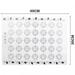 Silikoonist k&uuml;psetusmatt Fondant k&uuml;psetusn&otilde;ud Macaron ahjus k&uuml;psetamine kookide jaoks Kondiitritooted Taignarulli matt