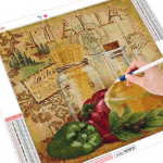 5D DIY teemantmaalimise maastik Full Square Drill Diamond Embroidery Cup 20X30CM
