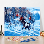 DIY maalimine numbrite j&auml;rgi Digitaalne &otilde;limaal K&auml;sit&ouml;&ouml; Kunst Hobid Kodukaunistamine Numbrite maalimine 40x50cm no frame