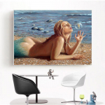 T&auml;is&uuml;mmargune teemantmaal tulbi teemanttikandid mosaiikristpistega k&auml;sitsi valmistatud kingitus 20X30CM