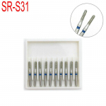 10 tk/komplekt Hambaravi teemanthambad kiirete k&auml;siinstrumentide hammaste valgendamiseks poleerimismaterjalide jaoks SR-S31