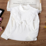 YUBAOBEI T&uuml;drukud Pluusid Valged Beebi T&uuml;drukute Riided Laste Riided Koolivormi T&uuml;drukute Pluus Puuvillane Laste Pitss&auml;rk Palus Paks Soe Top Pluusid 130