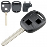 2 nupuga auto kaugjuhtimispuldi v&otilde;tmekarp koos TOY43 tera / kummist nupupadja ja 2 mikrol&uuml;litiga, mis sobib Toyotale