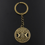 Uus v&otilde;tmehoidja 39x34mm Moon Star World Tree pronksist ripatsid DIY meeste auto v&otilde;tmehoidja r&otilde;nga hoidja v&otilde;tmehoidja ehe kingitus h&otilde;be