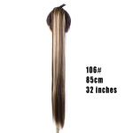 Naiste juuksepikendused pika sirge hobusesaba s&uuml;nteetiline parukas hobusesaba juuksepikendus kuumuskindla kiuga LUPU 80CM