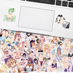 50 tk PVC grafiti kleebis UV-kindel Kasulik Anime Girl Doodle kleebis