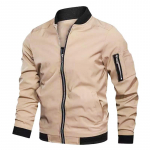 Meeste taktikaline s&otilde;jav&auml;elane lahtine pommitaja jope tuulekindel meeste pesapalli jope vormiriietus tuulejakk v&auml;lisriided t&auml;navar&otilde;ivad meeste riided M khaki