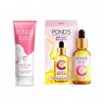 Ponds Glowing Skin Combo- Ponds Bright Beauty Vitamin C face serum, 30 ml + Ponds Spot-less Glow Face Wash With Vitamins, 200g