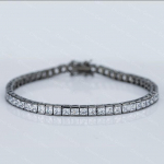 Vintage Princess Cut Lab teemantk&auml;ev&otilde;ru 14K kullaga kihluspulma k&auml;ev&otilde;rud naistele pruudi tennisepeo ehted